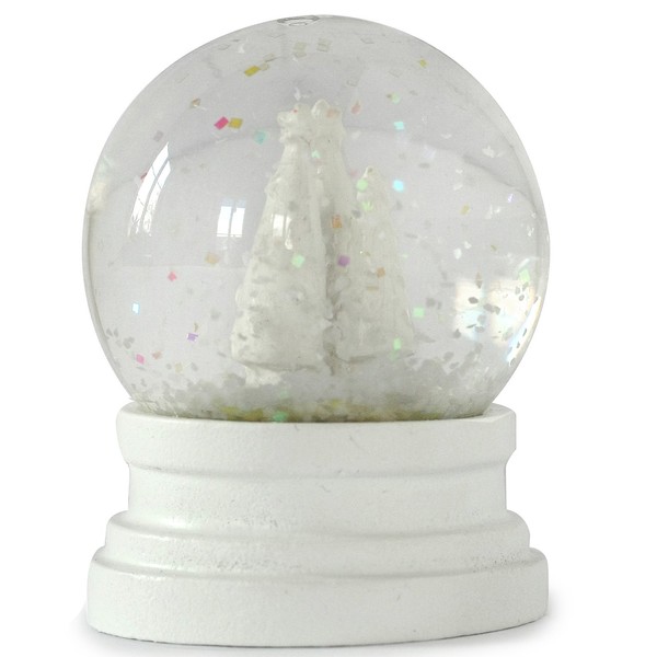vonHermine Mini Glitter Snow Globe Christmas Tree Diameter 4.5 cm