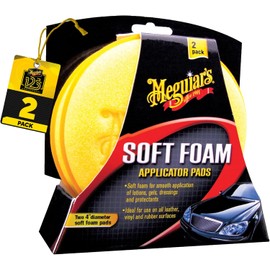 Meguiar's Almohadillas Aplicadoras de Espuma X3070, 10 cm, 2 Piezas