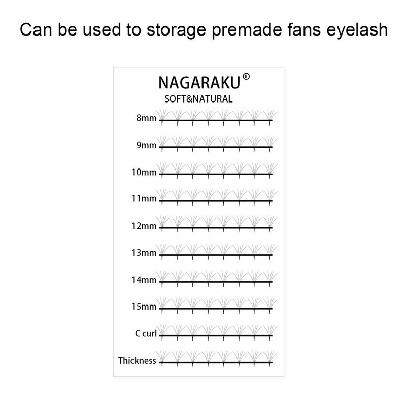 NAGARAKU Acrylic Lash Extension Organiser Storage False Eyelash Pallet Volume