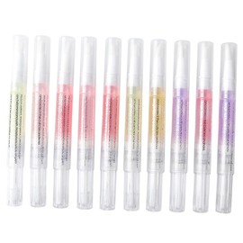 FRCOLOR Nail Cuticle Oil Pens 10 Pack Nail Oil Pen Strengthener Softener Random Style
