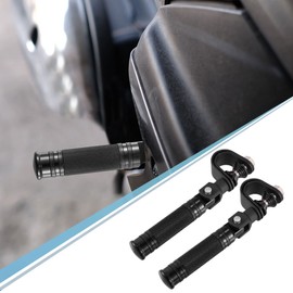 X AUTOHAUX 1 Pair 360 Degrees Foot Pegs for Motorcycle 25mm 32mm Black
