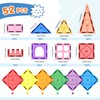 52PCS Magnetic Tiles Toys for 3 Year Old Boys and