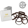 HAARallerliebst Hair Bobbles Extra Wide (Pack of 8 | Brown