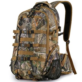 600D Waterproof Hunting Backpack for Men,Camo Hunting Pack with Bow Holder - Color: 35L