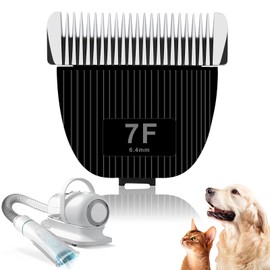 TGSBHIO Replacement Blade for nebot P1 Pro Pet Grooming Kit & Vacuum,Size-7F Cut Length 1/8"(3.2mm),Made of Ceramic Blade & Stainless Steel Blade