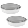 GoodCook EveryWare Extra Large 12 inch Round Container 2 pack,