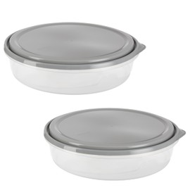 GoodCook EveryWare Extra Large 12 inch Round Container 2 pack, BPA Free