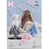 King Cole Truffle Knitting Pattern for Small or Large Bunny