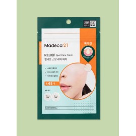 Madeca21 Relief Spot Care Patch (68ct) | Soothing Acne Pimple Patch with Centella Asiatica & Tea Tree | Ultra-Thin Invisible Blemish Treatment