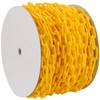MANCHAP 164 Ft Yellow Plastic Chain Links, Plastic Crowd Control
