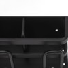 Toothbrush Holder Space Aluminum Rust Prevention Black Toothbrush Storage Rack