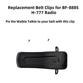 10Pack Belt Clip Compatible with Baofeng BF-888S BF-666S BF-777S with RETEVIS H-777 Walkie Talkie Two Way Radio(with Screws)