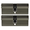 LÖWEN 70 mm 2x Cylinder Lock 35/35 Double Cylinder Simultaneous