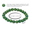 Amazing Gemstone OM Green Agate Bracelet for Women Men's Gifts