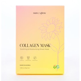 SUN  GLOW Sun Glow Mascarilla Vegana de Col geno con Elementos