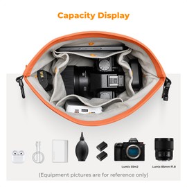K&F Concept Camera Sling Bag Small Camera Compact Case, Lightweight Soft Camera Pouch Handbag for Urban Street Photography