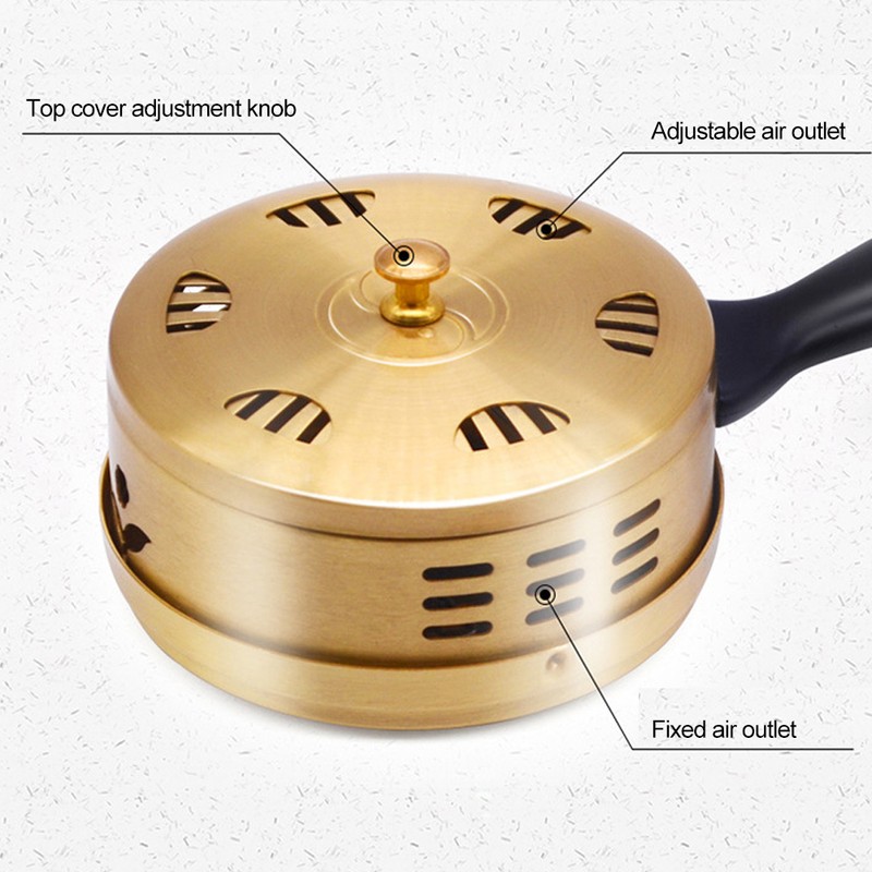 Handheld Adjustable Moxibustion Box Clearing Damp Copper Moxa Therapy Device