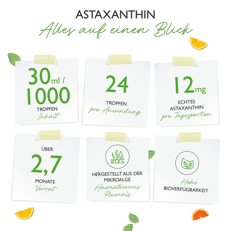Astaxanthin Drops - High Dose with 12 mg Astaxanthin Per