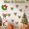 100Pcs Christmas Candy Cane Paper Cutouts, Glitter Candy Cane Cutouts