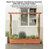 GarveeLife Raised Garden Bed with Trellis, 72 Inch Wood Planter