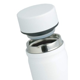 CLAP MINI Living Water Bottle, 7.8 fl oz (200 ml), Direct Drinking, Screw Stopper, Stainless Steel Bottle, White