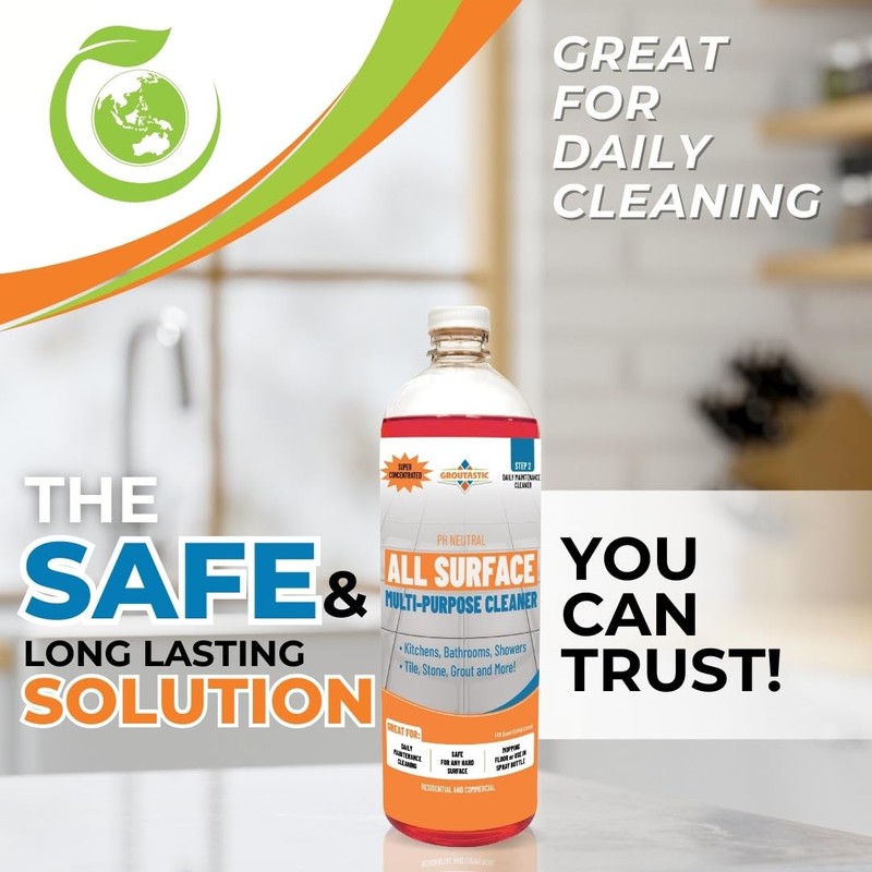 Groutastic All-Surface Daily Cleaner Concentrate – pH-Neutral, Residue-Free Formula for