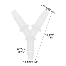 Aquarium Air Pump Connectors, 4Pcs Y-Shaped Airline Tubing Connector, Anti-Shedding Air Hose Splitter, 3 Way Oxygen Tubing Connectors Fitting for Fish Tank Pond