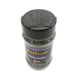 Saffron Herbs & Spices - Premium Poppy Seeds in Easy-Dispense Tub, Kosher Certified, 180g/6.3oz – Fresh, Nutty Flavor for Baking, Cooking, Garnishing, Smoothies, and Homemade Recipes