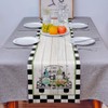 Easter Gnomes Colorful Eggs Farm Truck Cotton Linen Table Runners