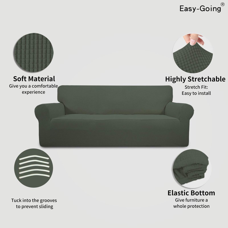 Easy-Going Stretch Sofa Slipcover 1-Piece Sofa Cover Furniture Protector Couch