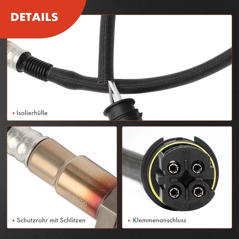 2x Lambda Sensor Diagnostic Probe After Catalytic Converter for 523