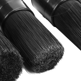Kit de 10 cepillos para detalles, mango de plástico ABS duradero con herramienta de limpieza interior y exterior suave para ruedas y ventilación de aire