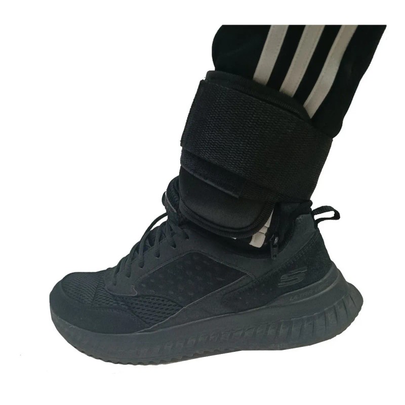 Polainas De 500g Para Muñeca Tobillos Ajustables Gym Fitness Negro