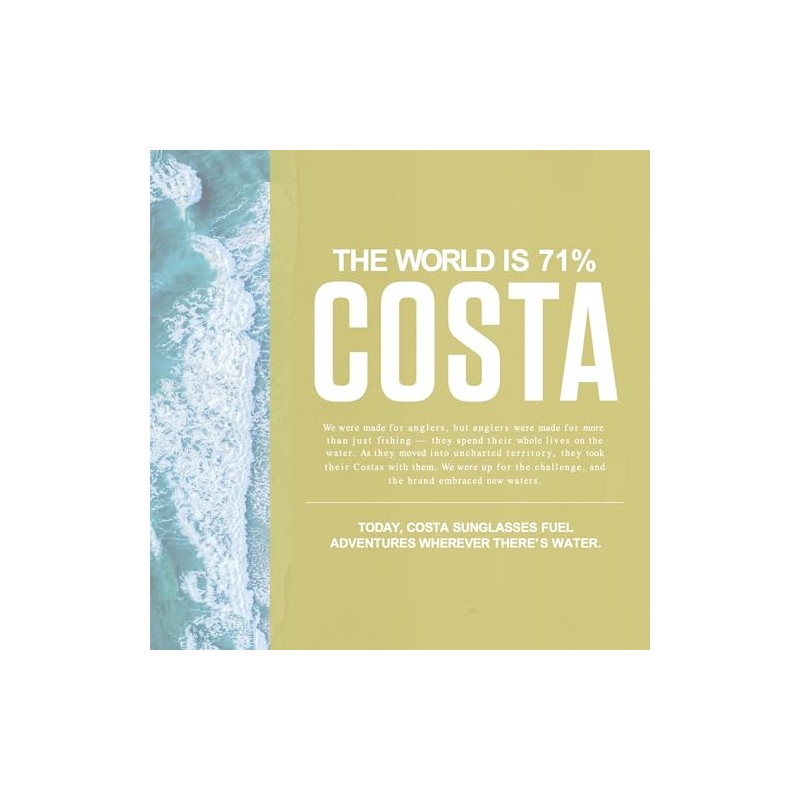 Costa Del Mar Costa 5x7 Recycled Microfiber Cleaning Cloth, Gray