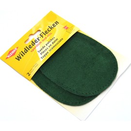 Kleiber Wildleder-Flecken, echt Leder, grün, 12,5 cm x 10 cm