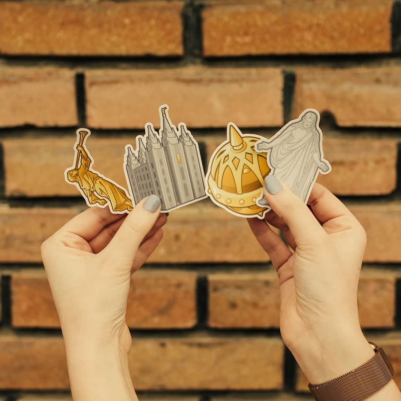 Salt Lake Temple Vinyl Waterproof LDS Sticker for Laptop or