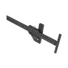 Multifunction Woodworking Ruler Aluminum Alloy T Shaped Black Measuring Marking