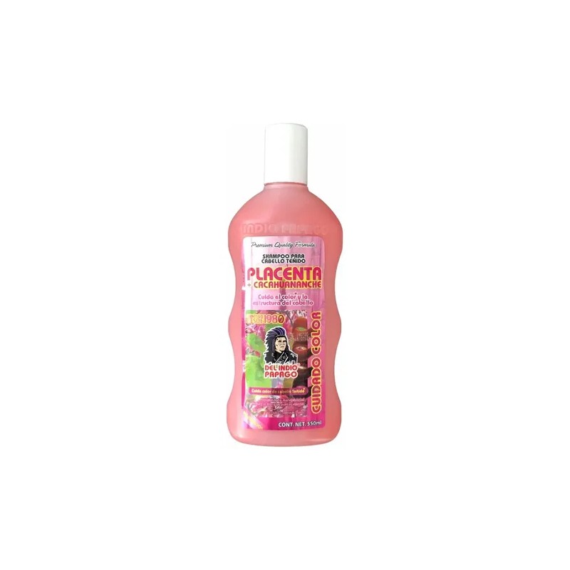 Shampoo De Placenta Cacahuananche 550 Ml Del Indio