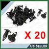 Motoforti 20 Pcs 6mm Hole Plastic Rivet Trim Panel Retainer