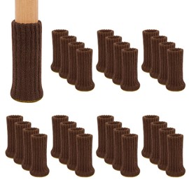 24PCS Furniture Leg Socks High Elastic Non-Slip Knitted Chair Leg Protectors for Hardwood Floors Chair Leg Feet Socks Covers Furniture Caps Set
