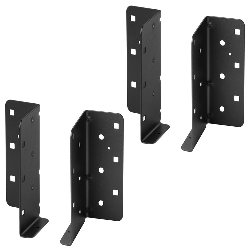 GBGS 2 Pairs Black Split Joist Hanger for 2x8 Post,13