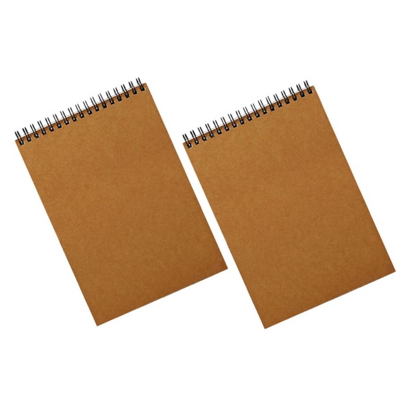 Operitacx 2pcs Bulk Ruled Sketchbooks Drawing Paper Sketching Notebooks Spiral