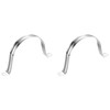 sourcing map 2Pcs Rigid Pipe Straps, 110mm(4.33") 201 Stainless Steel