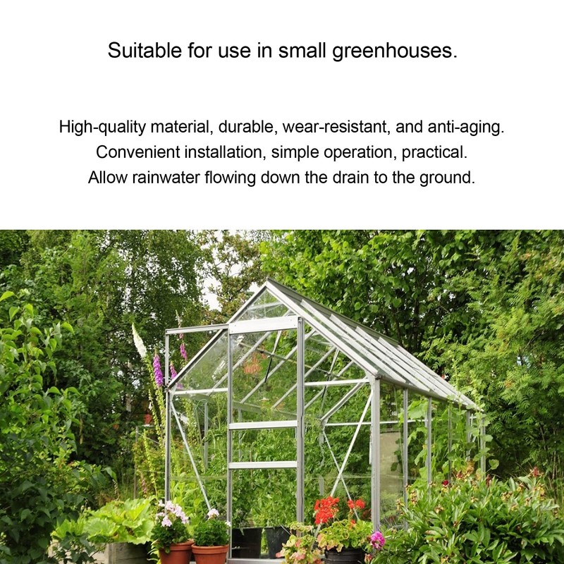Generic 32 mm Greenhouse Rainwater Gutter Water Barrel Downpipe Gutter