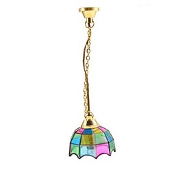 Melody Jane Dollhouse Pendant Light with Multicoloured Lantern 12 V Electric Lighting