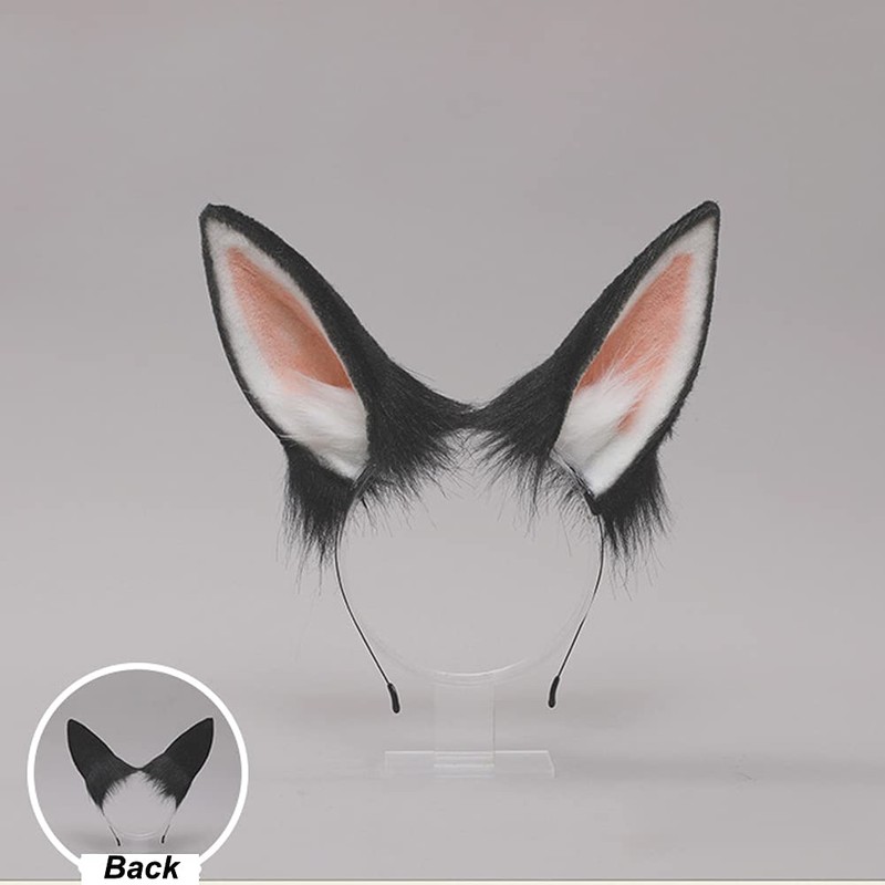 Handmade Rabbit Ears Headband Flexible Animal Ears Hair Hoop Plush