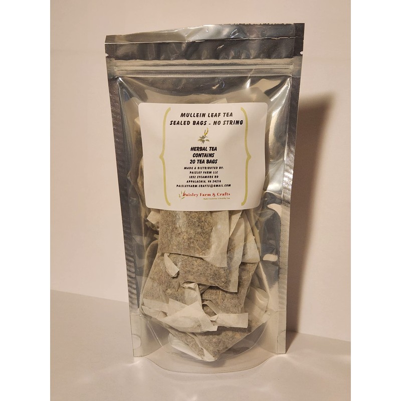 Mullein Leaf Tea Bags - All Natural Wildcrafted (30)