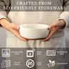 Lareina Plates and Bowls Set, 12 Pieces Farmhouse Ceramic Dinnerware