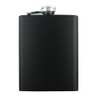 ToBeIT Stainless Steel Hip Flask in Matte Black, 8 oz,