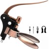 Holleringlan Elegant Stainless Steel Rabbit Wine Bottle Opener Corkscrew Foil